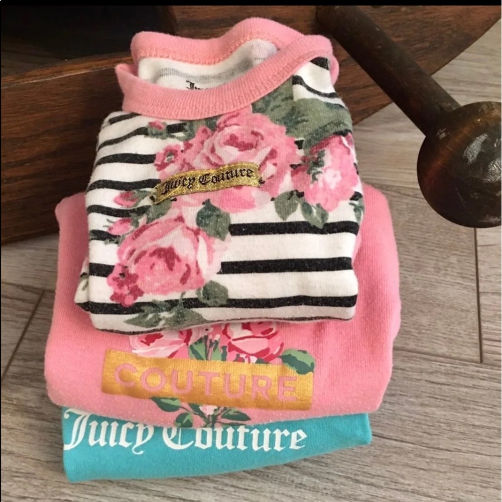 Juicy Couture Onesies 3pc Set